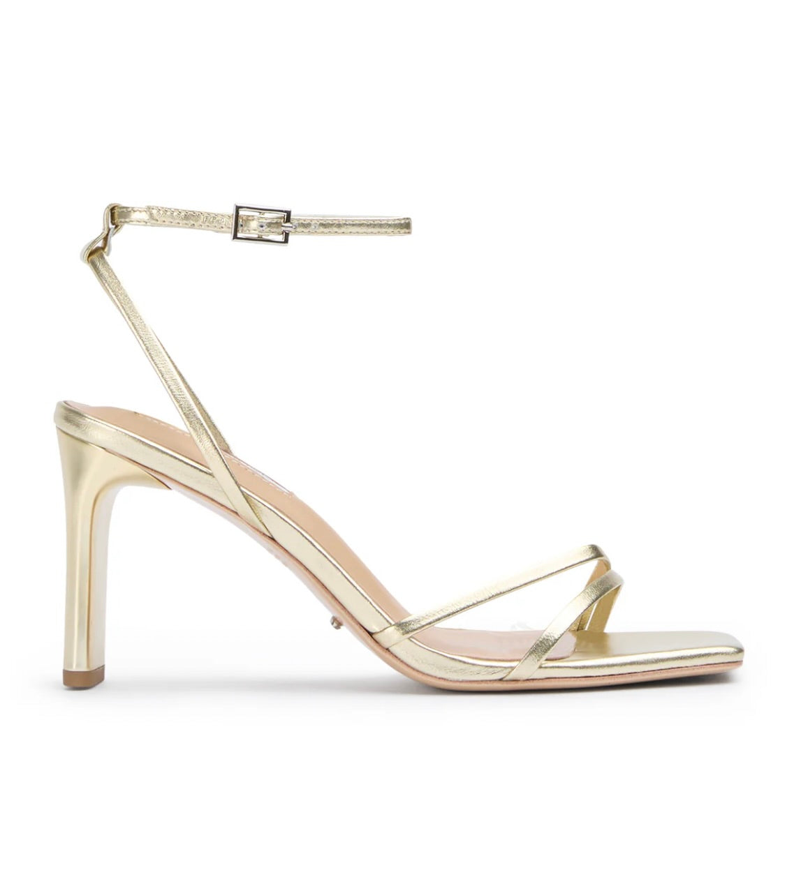 Corso Heels in Gold Nappa Metallic by Sierra Deene
