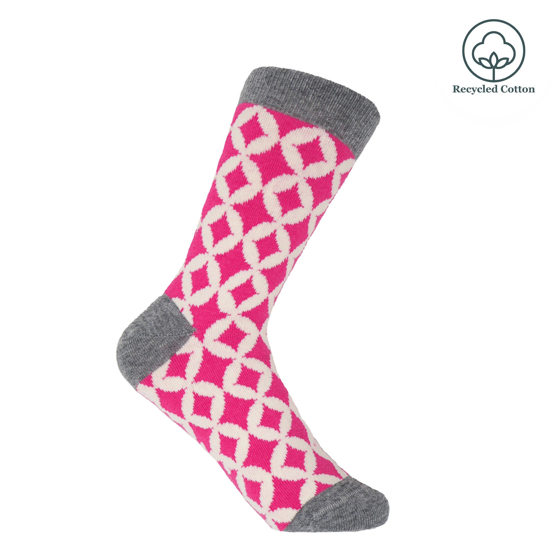 Mosaic Women's Socks - Pink by Peper Harow