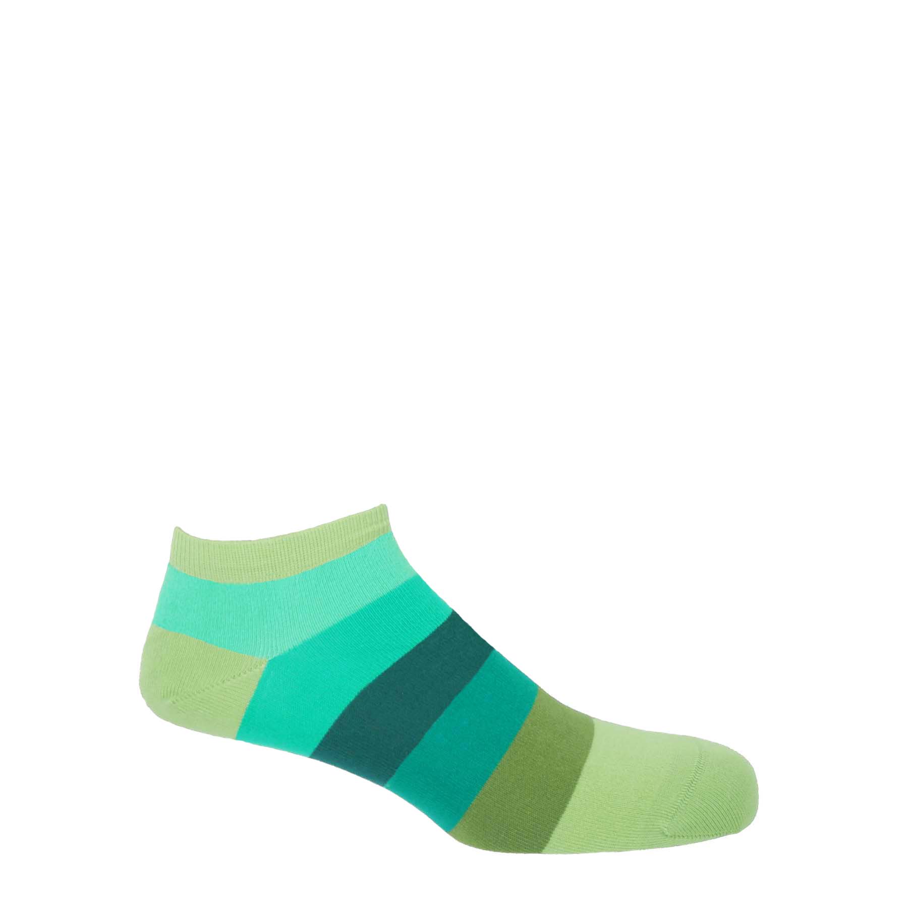 Block Stripe Men's Trainer Socks - Earth by Peper Harow