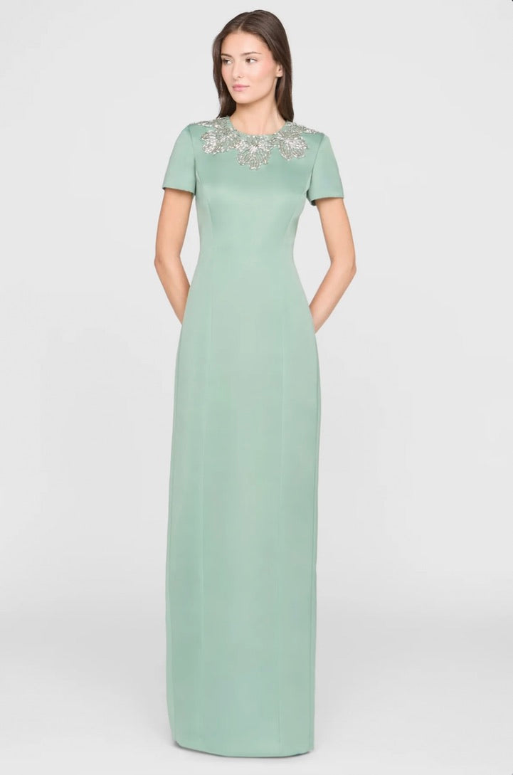 Theia Sorelia Floral Beaded Gown by Sierra Deene