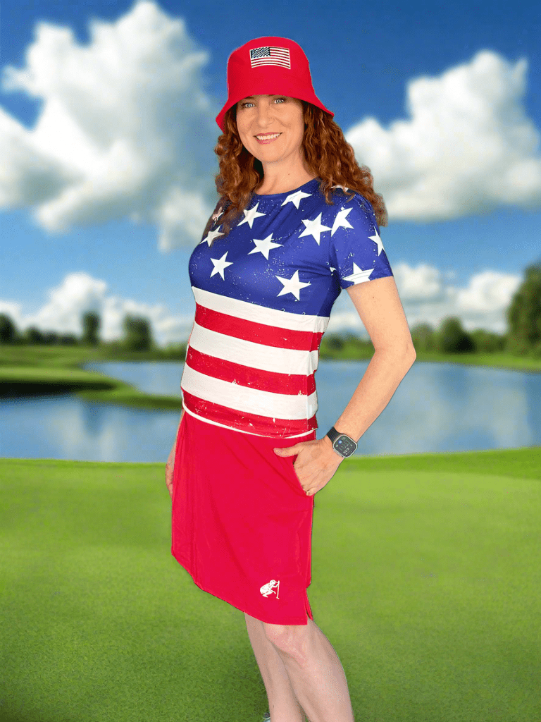A Little Long Red Skirt by Putter Girl