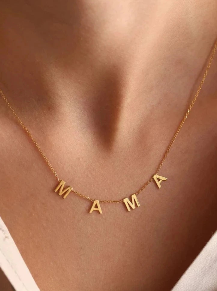 MAMA NECKLACE IN GOLD (WATERPROOF & 18K GOLD PLATED) by RAËLIV