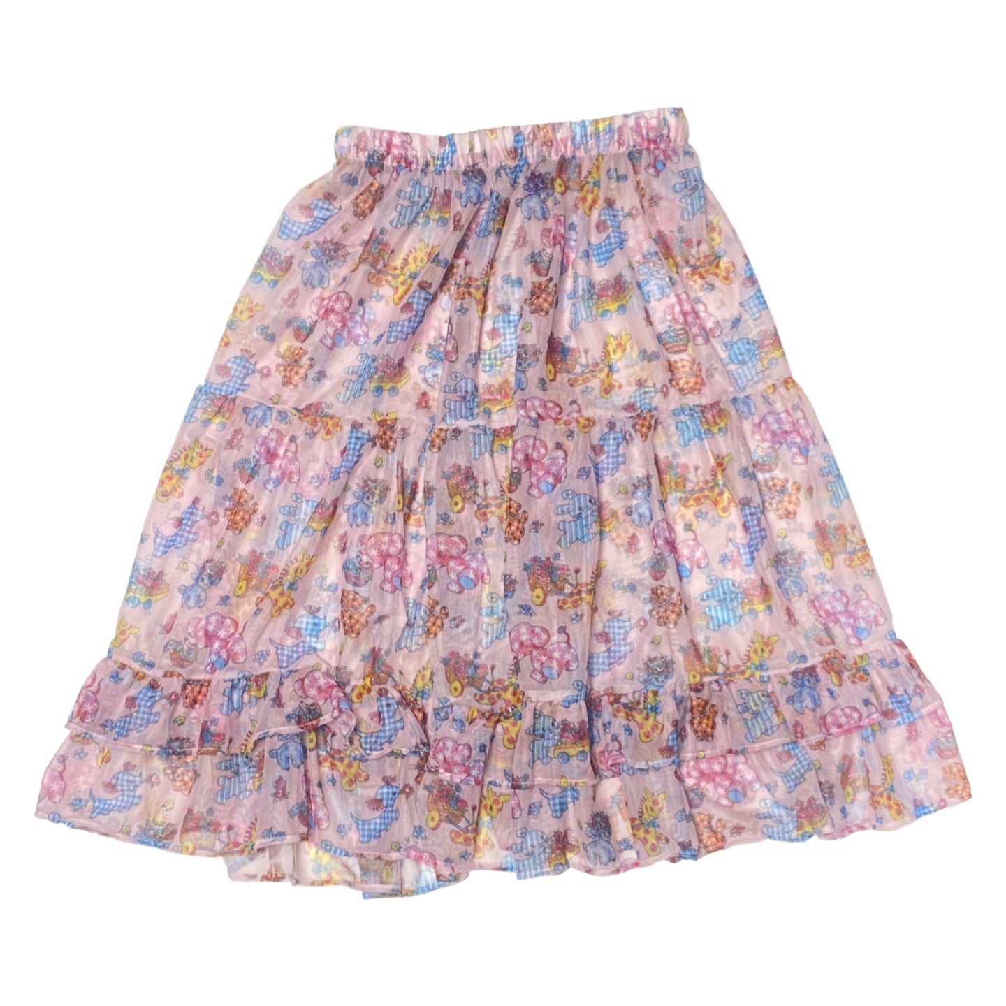 Kawaii Mesh Skirt – Lace Hem – bunnybunnygun by Land Decora
