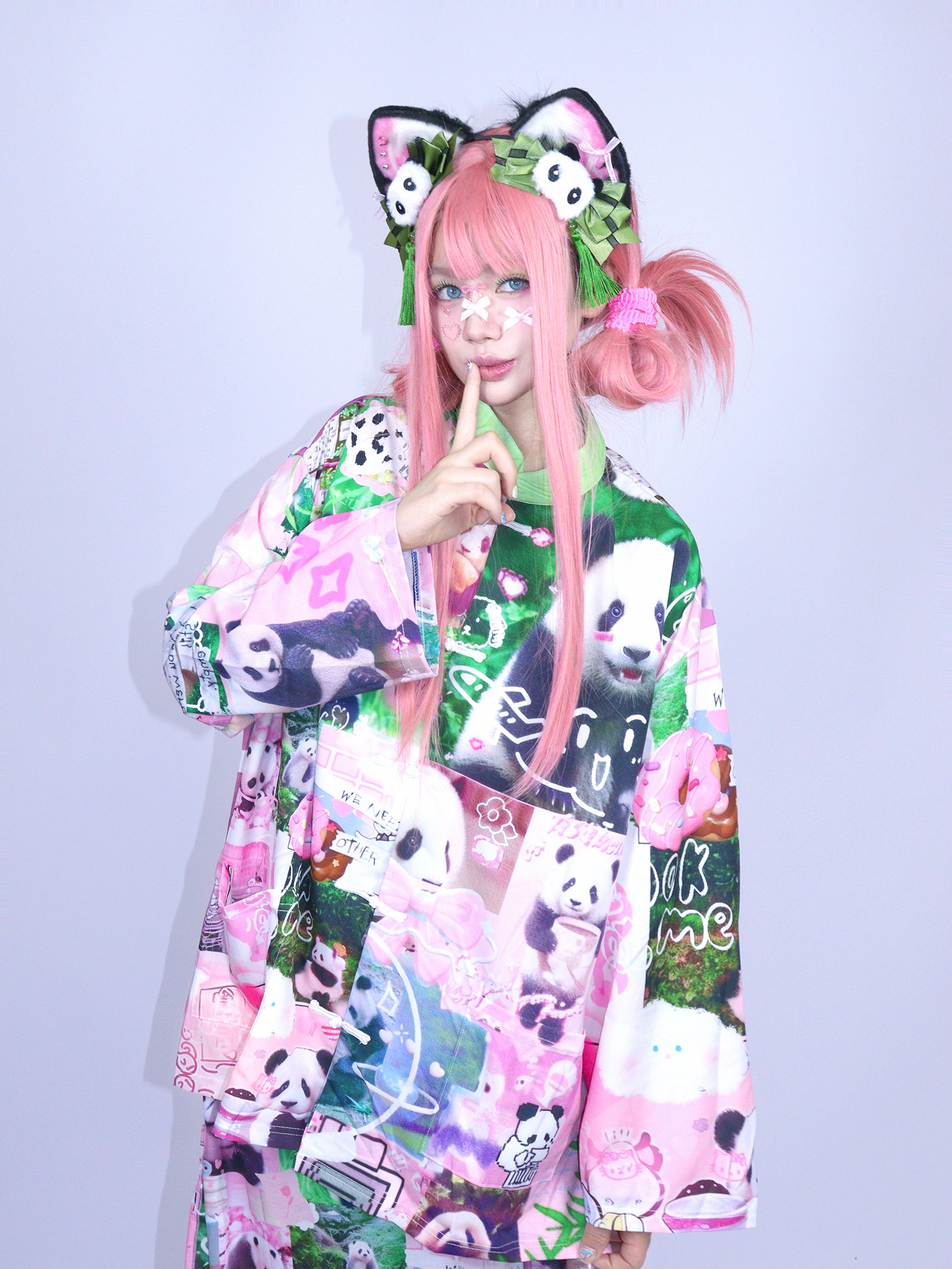 Kawaii Plush Panda Headband Cute Hair Accessory - LEERROO by Land Decora