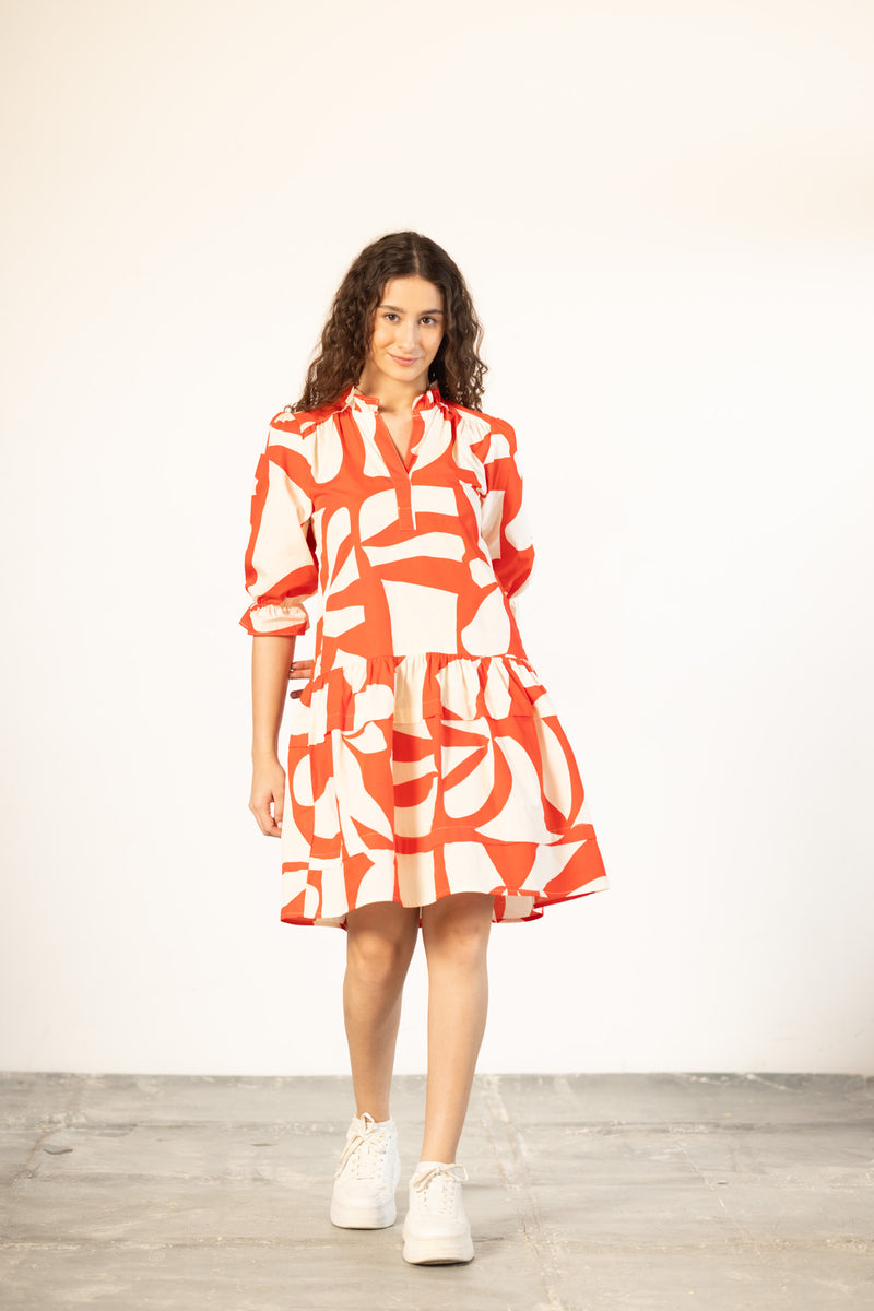 SCARLET SHARDS SASHA DRESS by Maude Vivante
