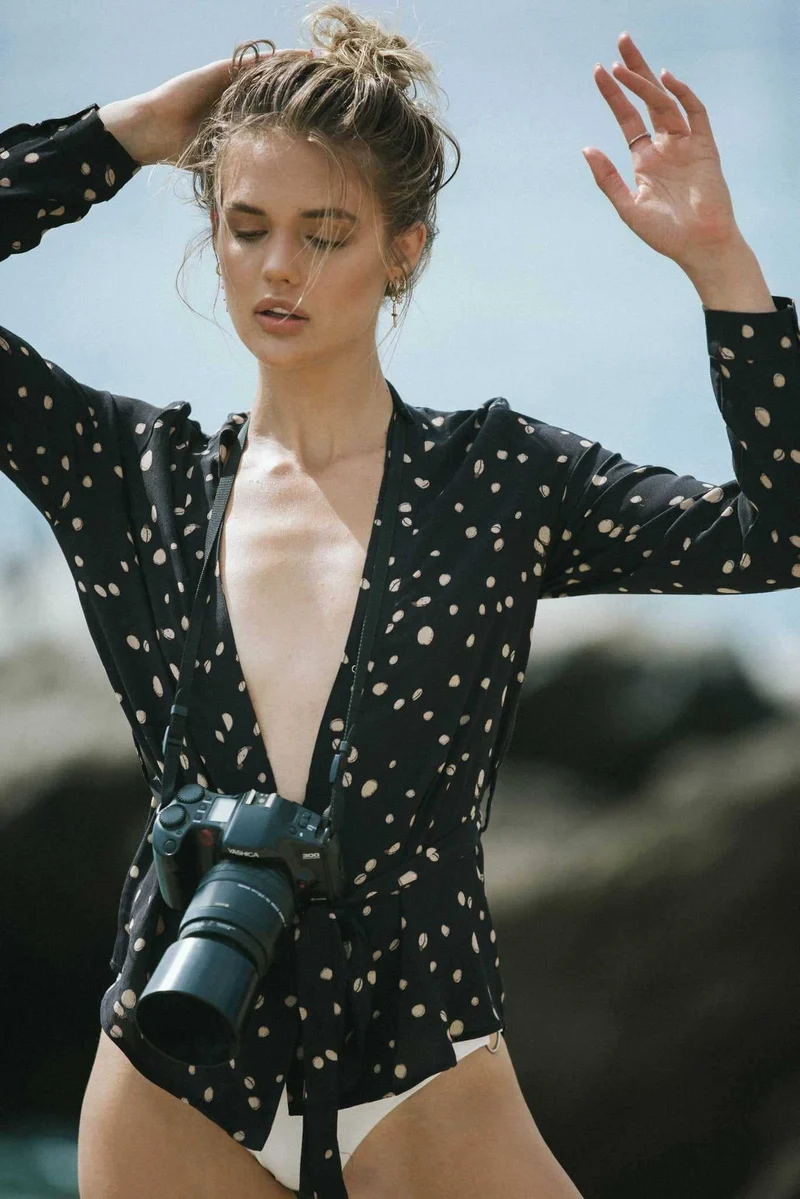 Catamaran Wrap Blouse | Dot by Merritt Charles