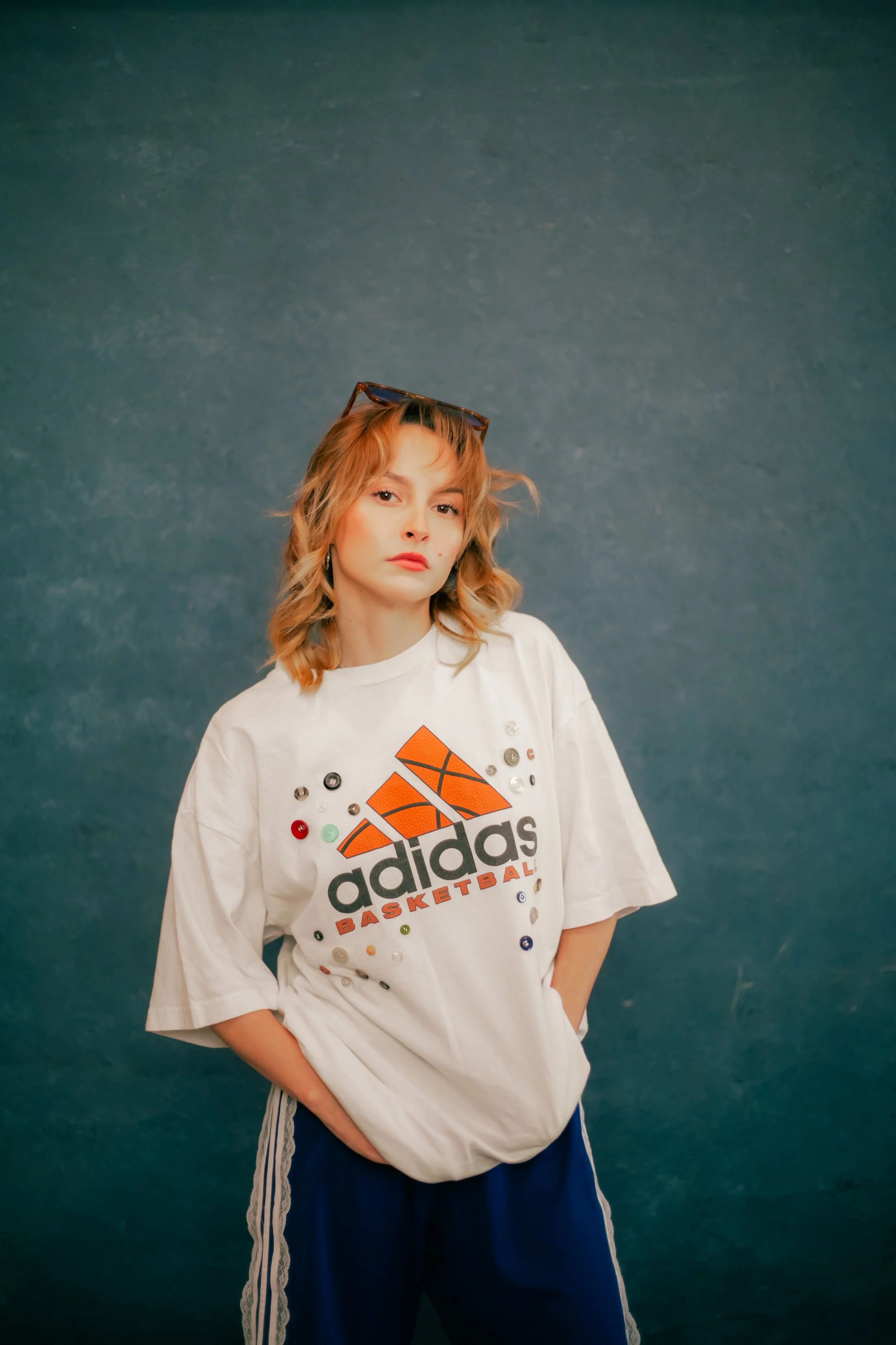Basketball button tee by Luvsav