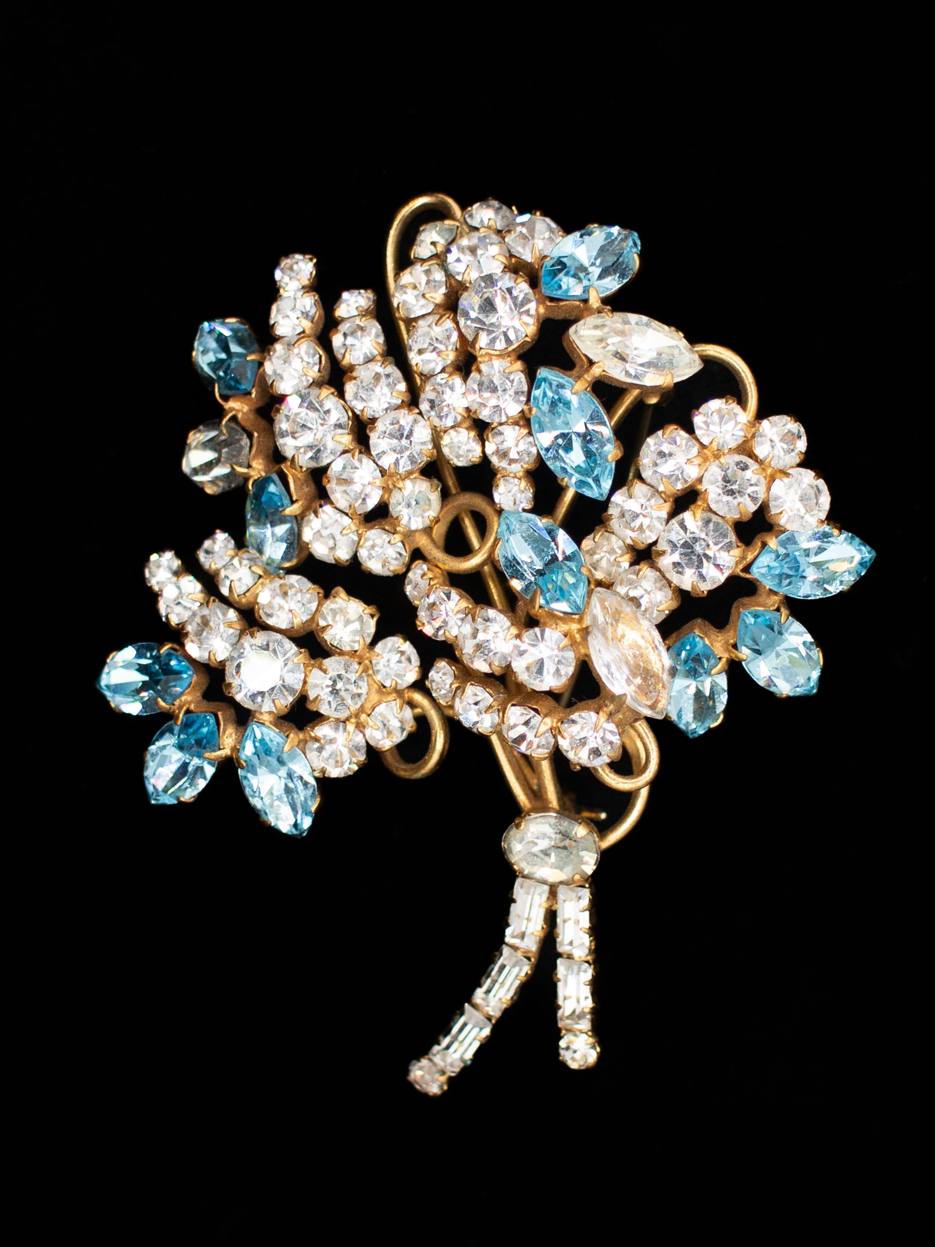 Vintage 60's Rhinestone Brooch by Northern Grip
