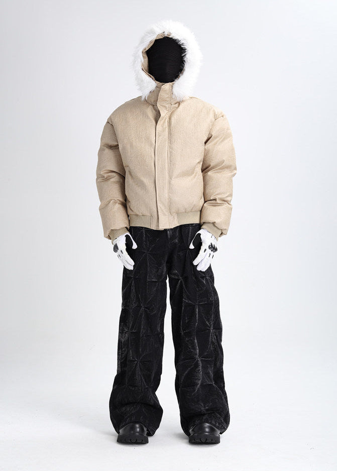 Xculture Crop Fleece Coat by OFFCULTURE