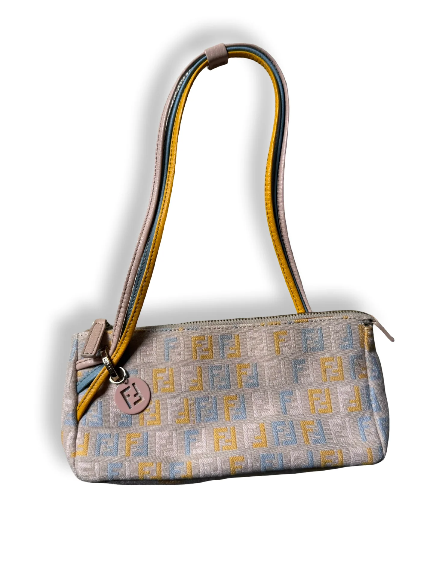 Fendi Vintage Pastel Zucchino Pochette by The Vintage New Yorker