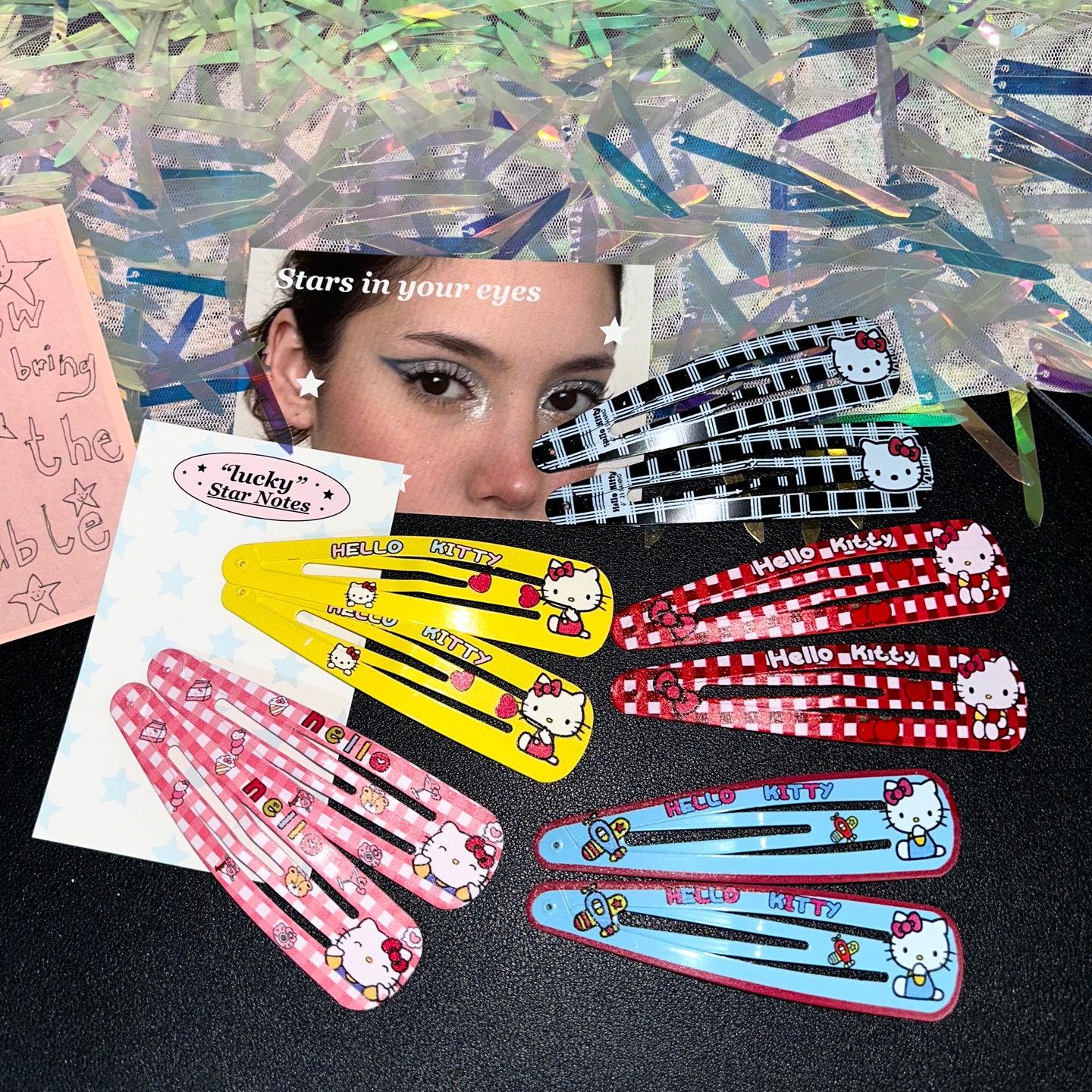 Y2K Cute Kitty Cat Hair Clip Bang Side Barrette - strangelab by Land Decora