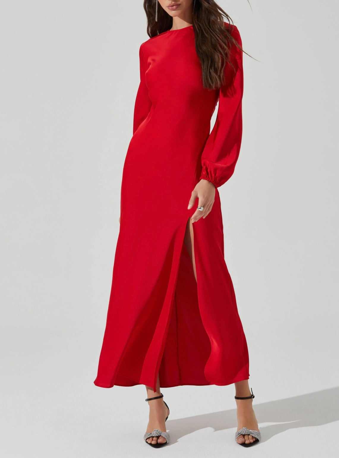 Elyse Satin Maxi Dress by Sierra Deene