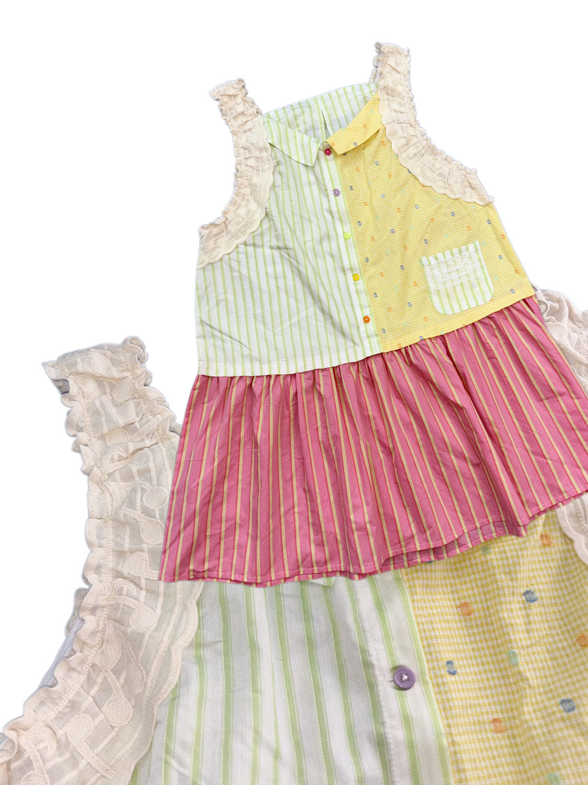 Harajuku Patchwork Shirt Dress - shishihshop by Land Decora