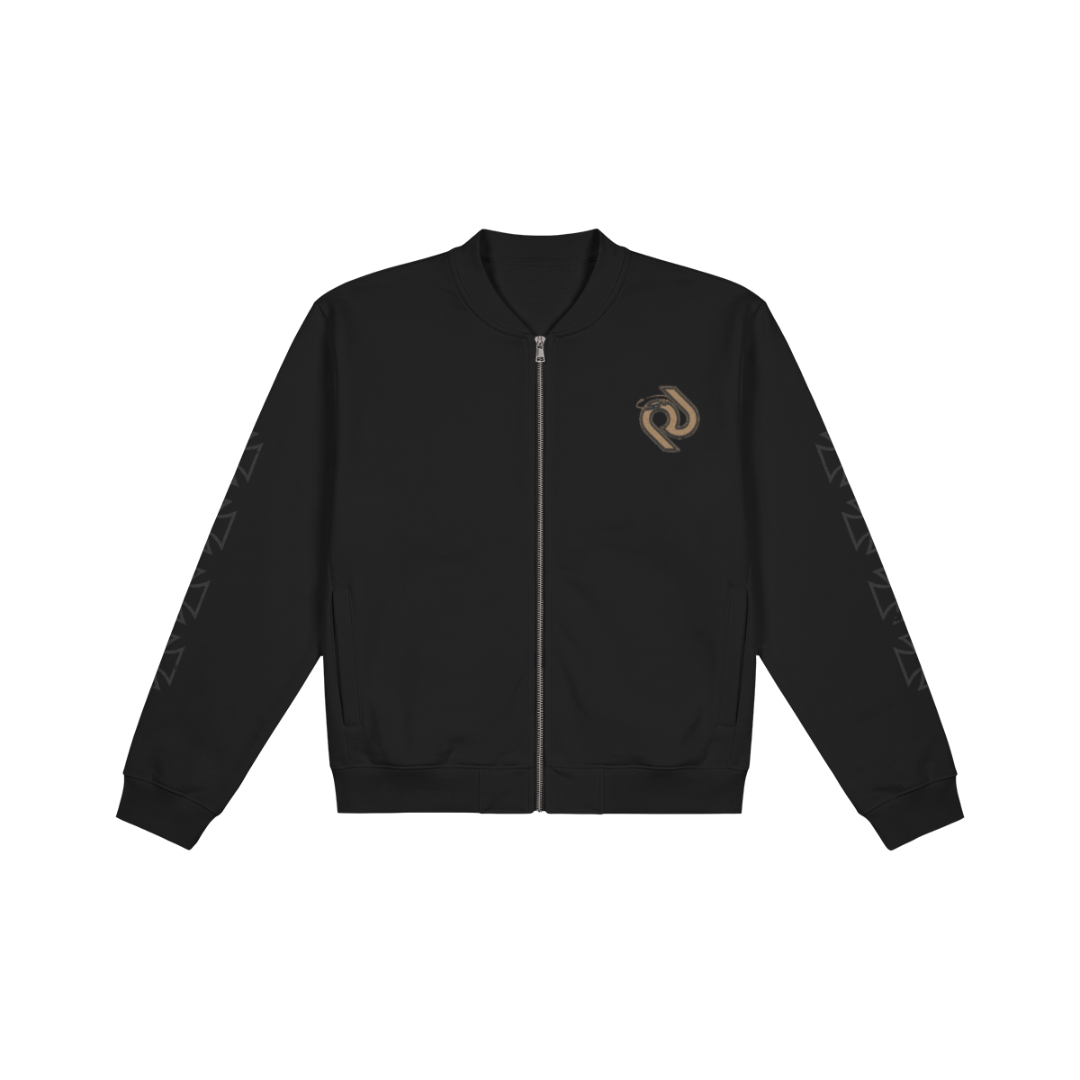 Embroidery Logo Bomber Jacket by Casuale Muivi