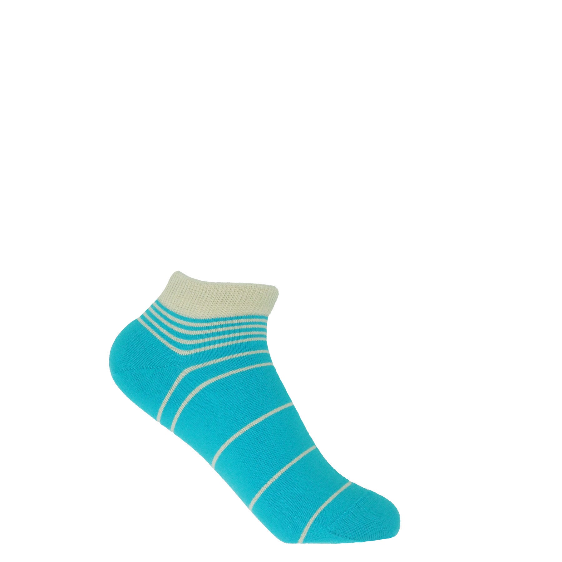 Retro Stripe Women's Trainer Socks - Blue by Peper Harow