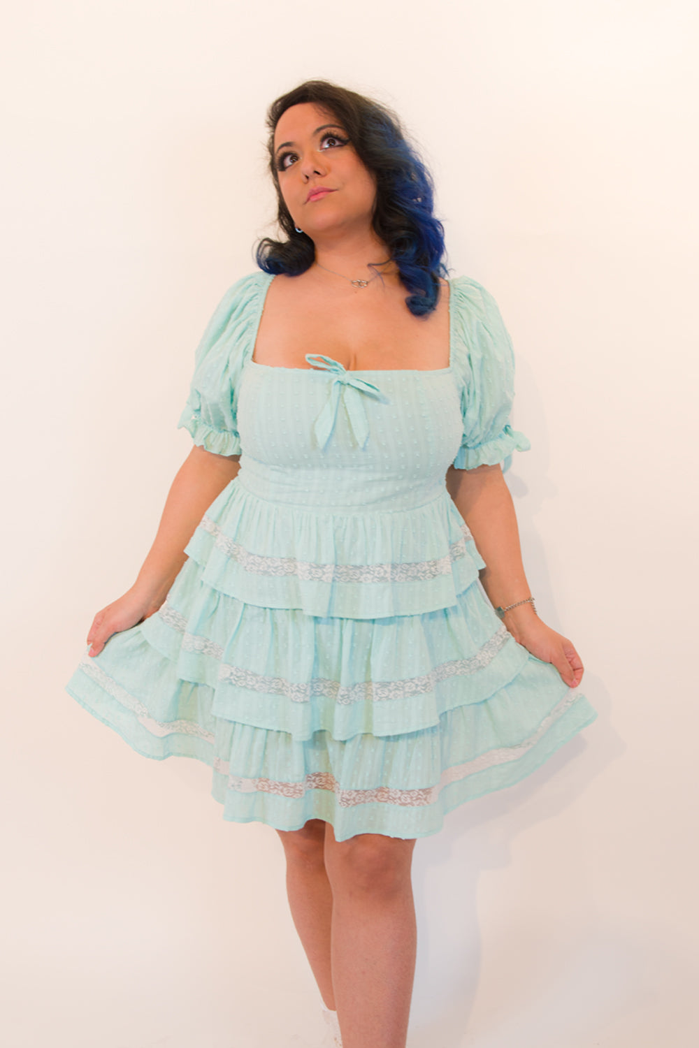 Mint Parfait Mini Dress by Miss Candyholic