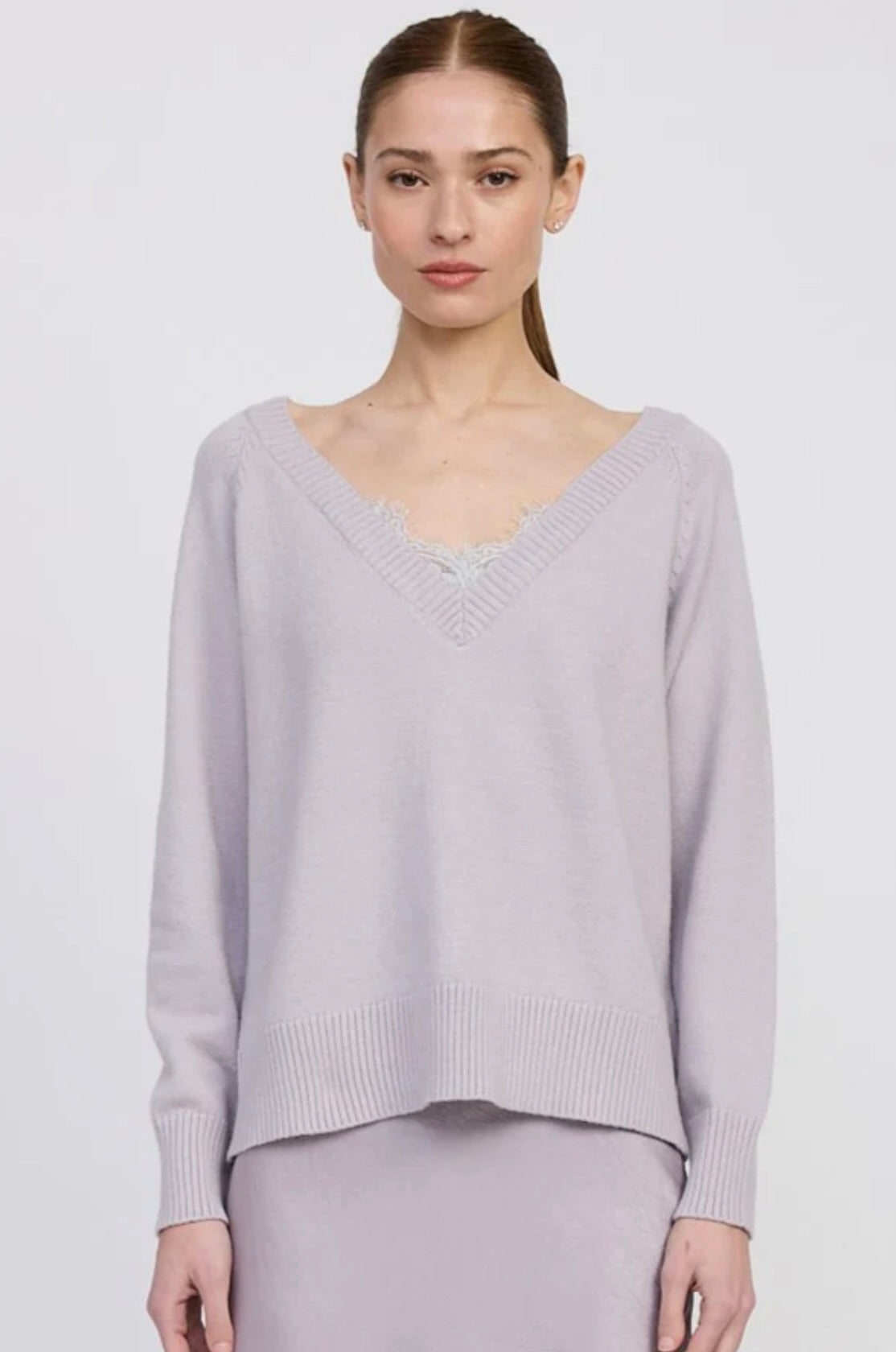 Iona Sweater in Lavender by Sierra Deene