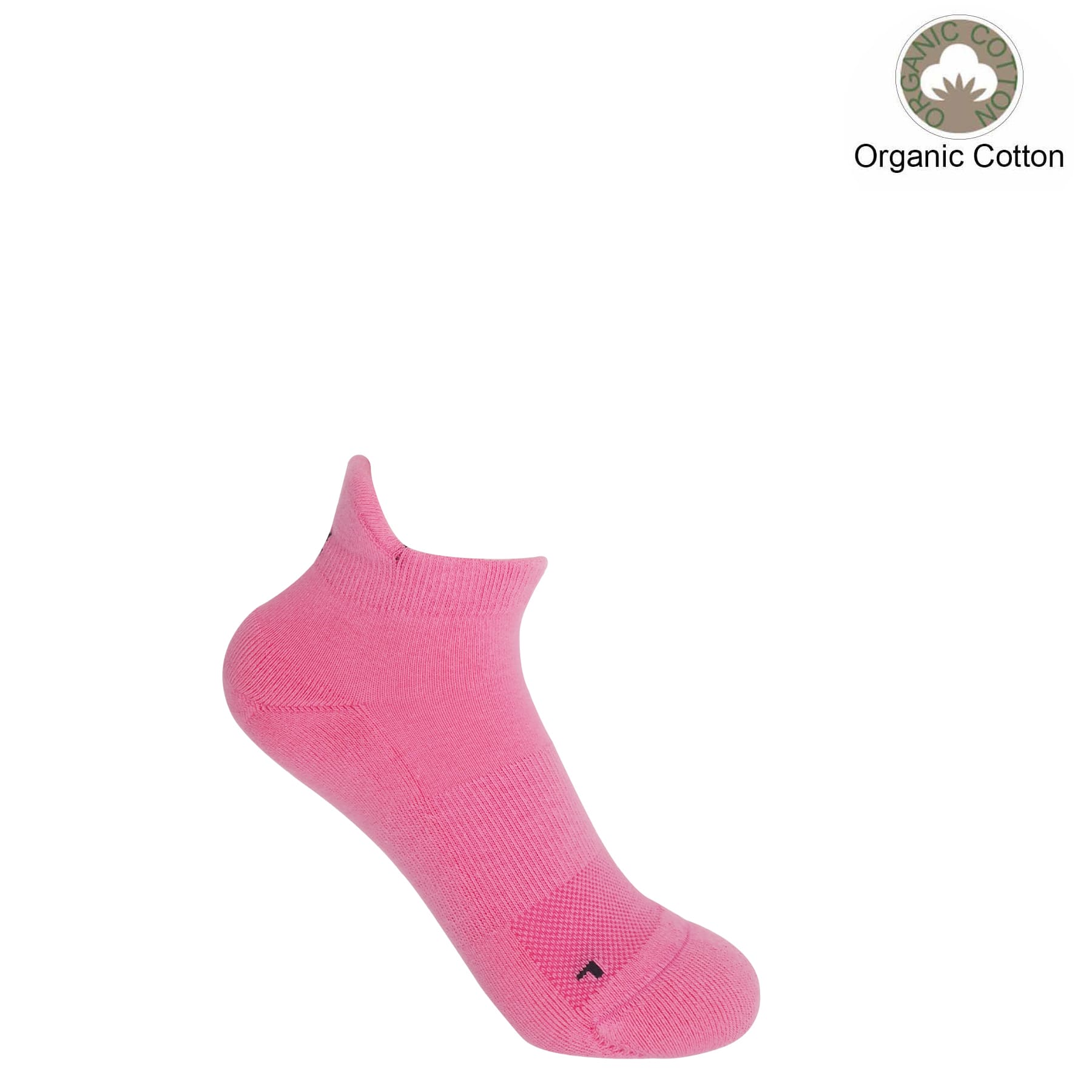 Organic Women's Trainer Sport Socks - Pink by Peper Harow