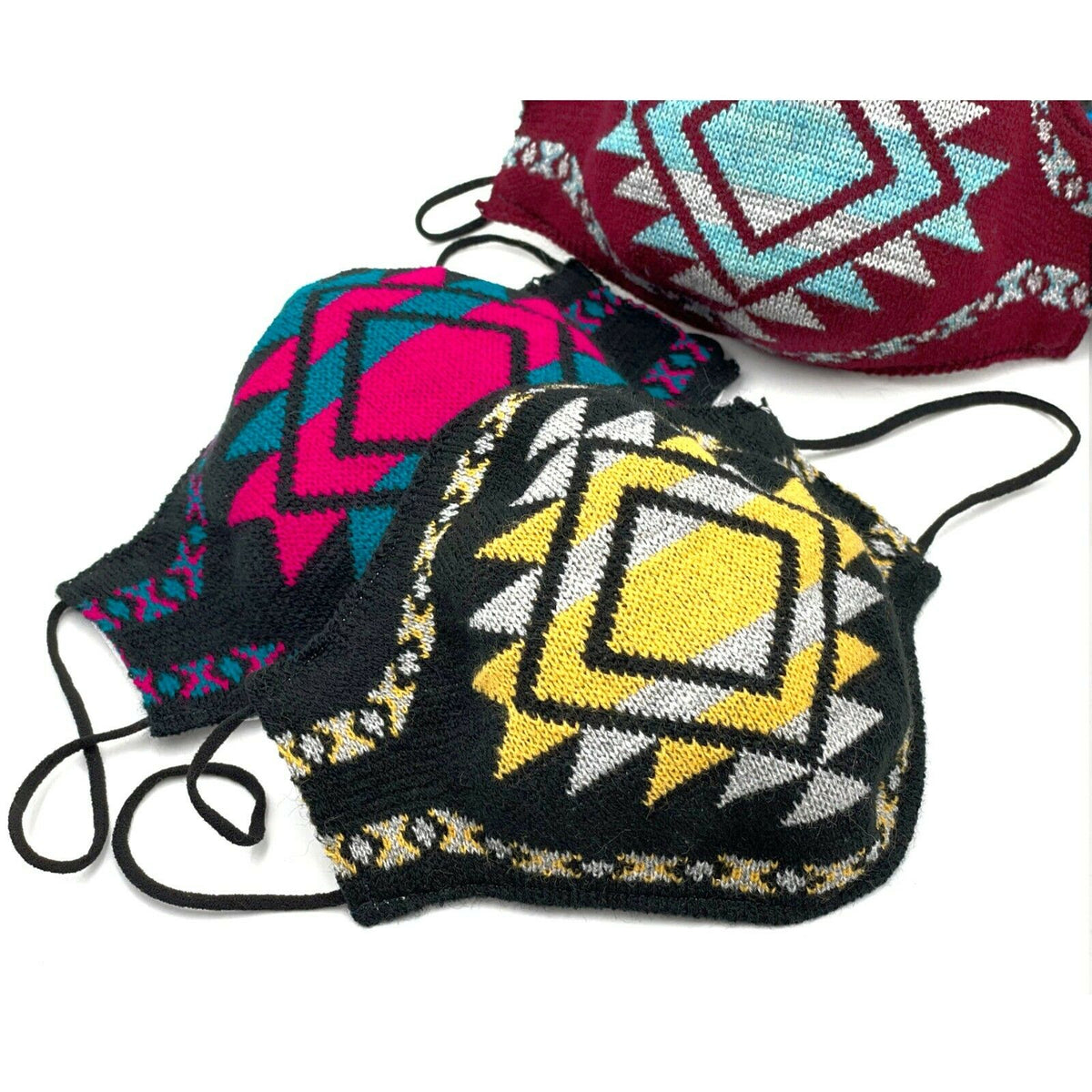 Lot Of 10 Unisex Adult Reusable Washable Face Masks - Aztec Diamond Pa by ECUALAMA