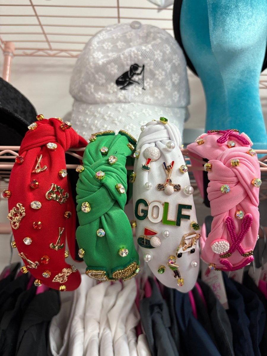 Knot-teed Rhinestone Hairbands by Putter Girl