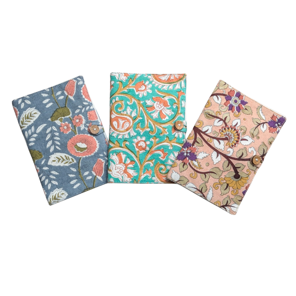 Handmade Block Printed Cotton Passport Covers by Shakti.ism