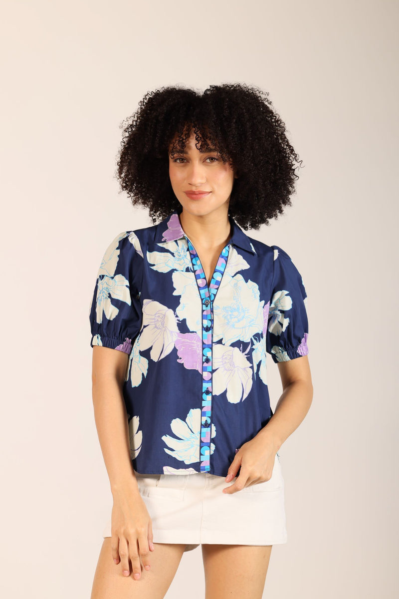 INK FLORALS KATE TOP by Maude Vivante