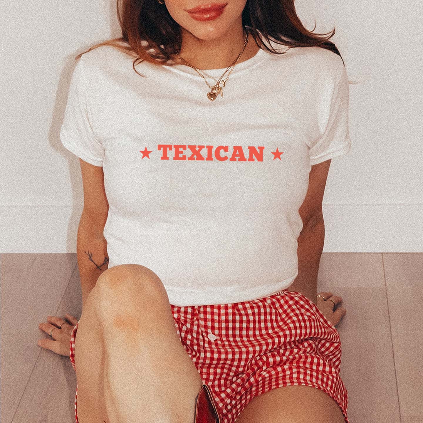 Texican Y2K Baby Tee by DILLO Outfitters