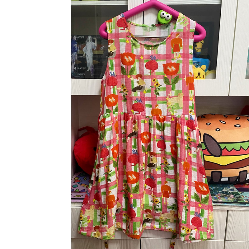 Allover Print Cami Mini Dress Y2K Kawaii - Toothshop by Land Decora