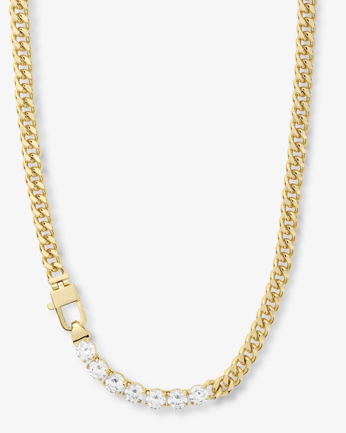 Melinda Maria Julian Loves Diamonds 6.8mm Necklace in Gold by Sierra Deene