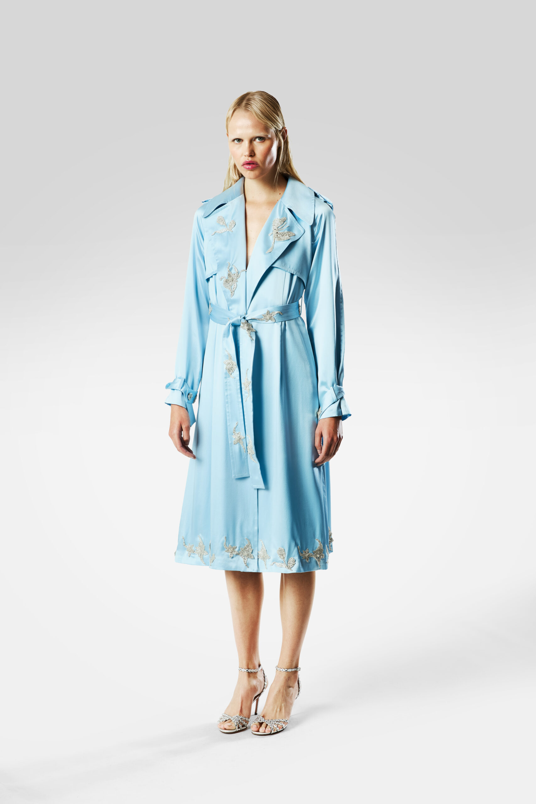 The Blue Oracle Trenchcoat by Songs of Siren
