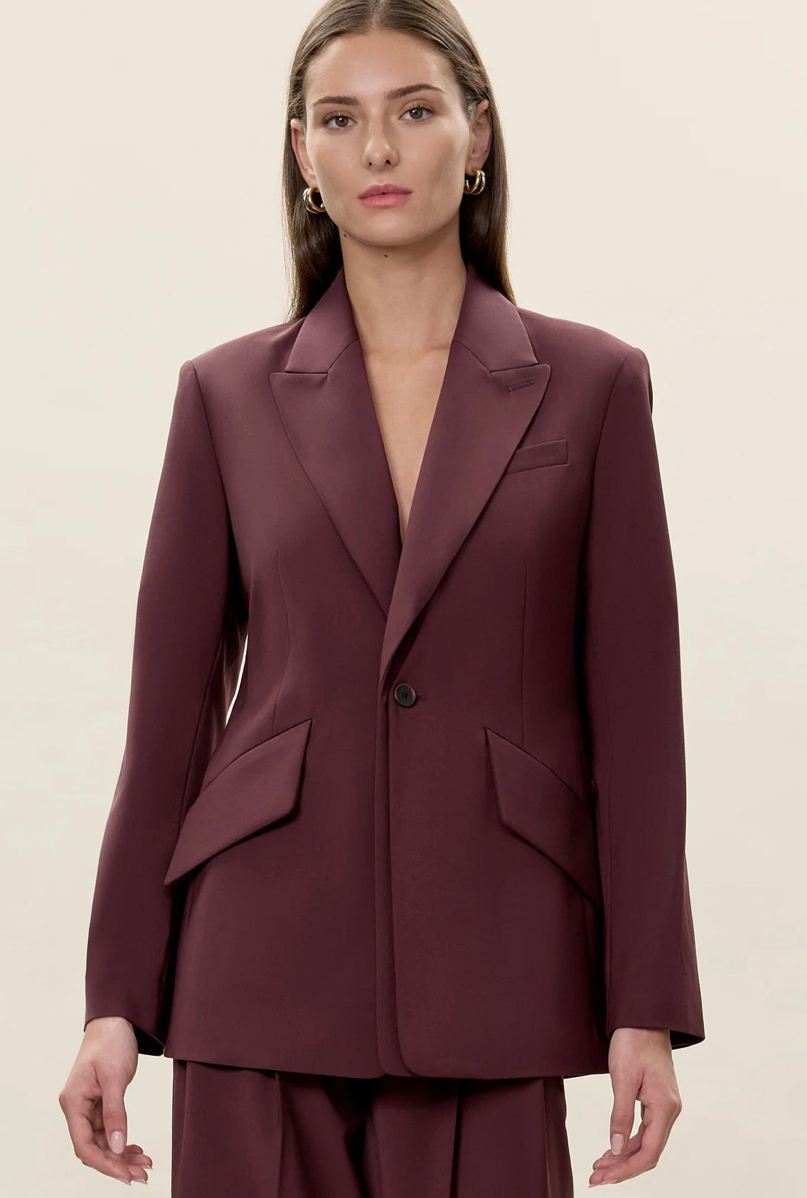 Stevie Blazer in Plum by Sierra Deene