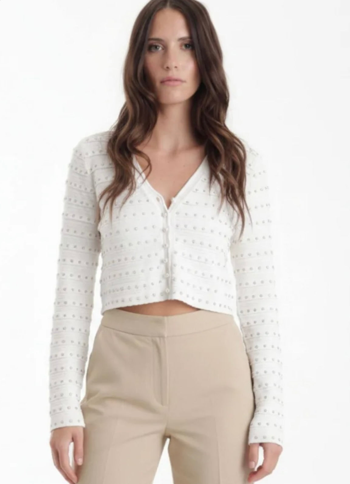 Karina Grimaldi Anna Studded Cardigan by Sierra Deene