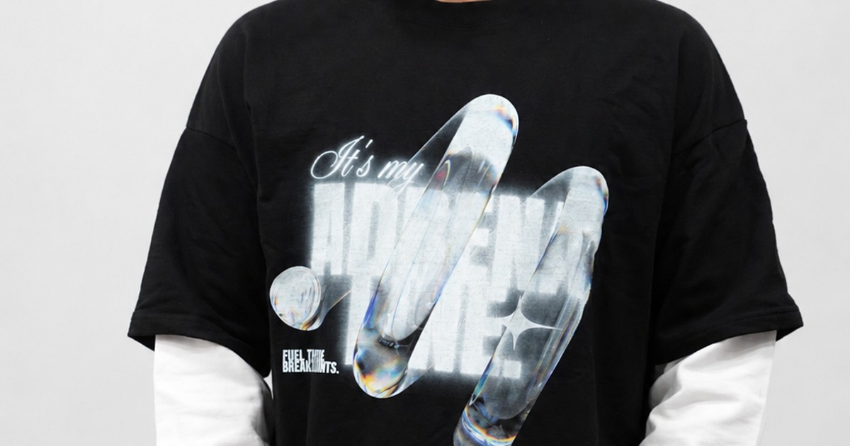 Adrenaline Layered Oversized Tee by Attirity