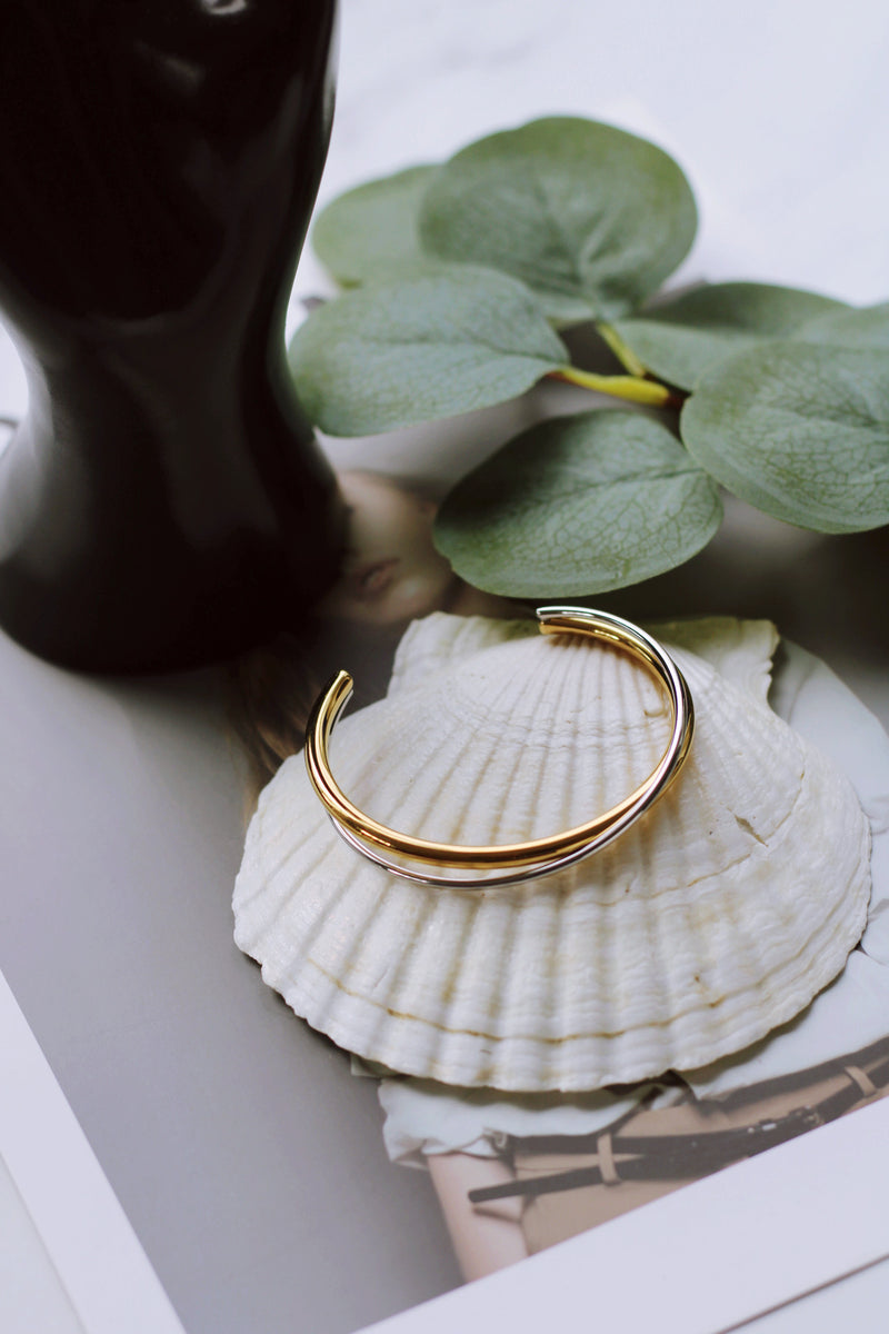 DAKOTA DUAL BRACELET (18K GOLD PLATED & WATERPROOF) - FINAL SALE by RAËLIV