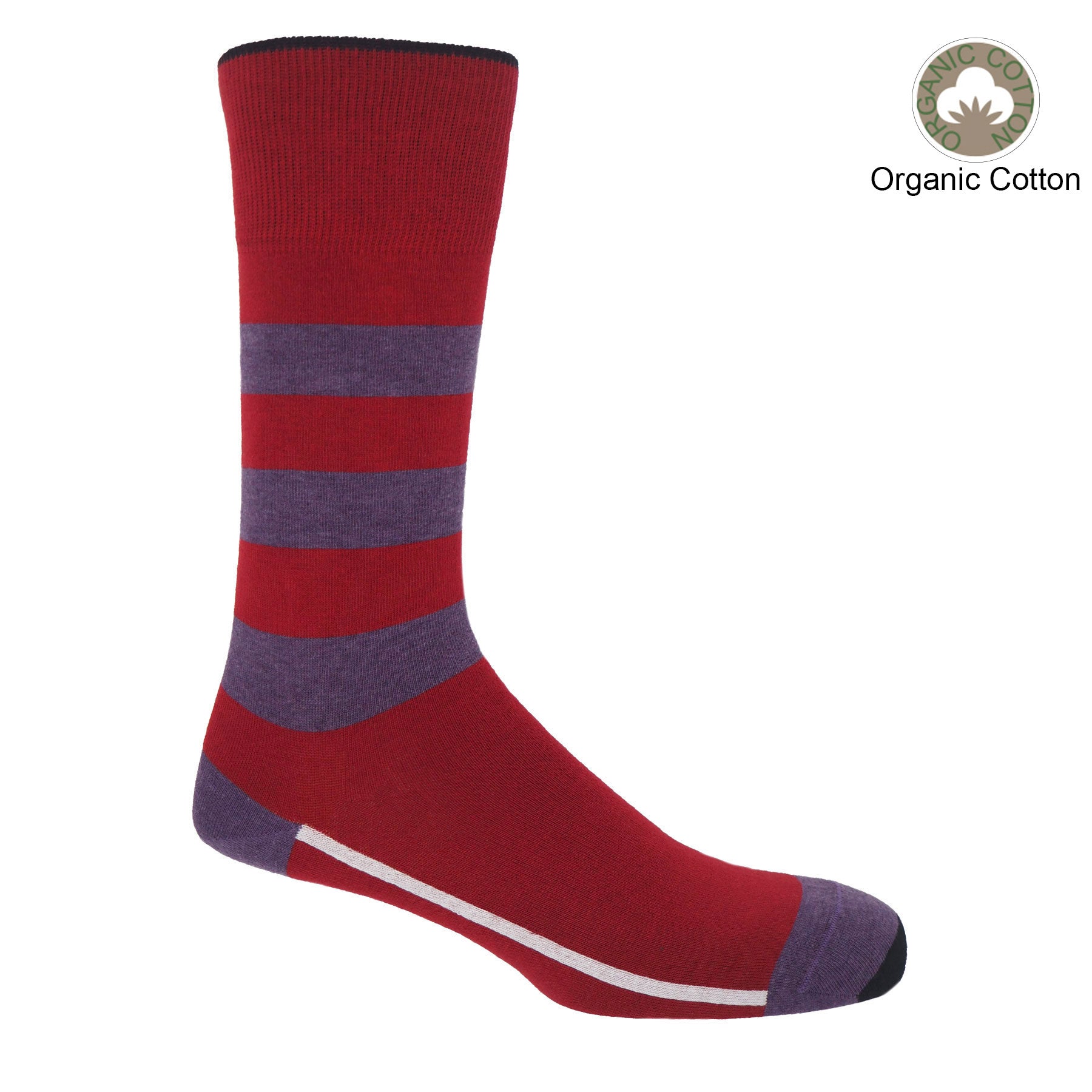 Equilibrium Organic Men's Socks - Red by Peper Harow