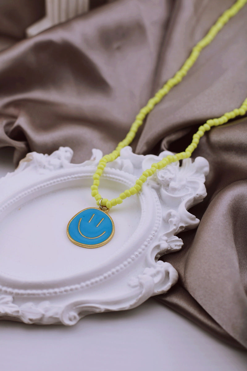 SMILEY FACE BEADED NECKLACE (KIDS) by RAËLIV