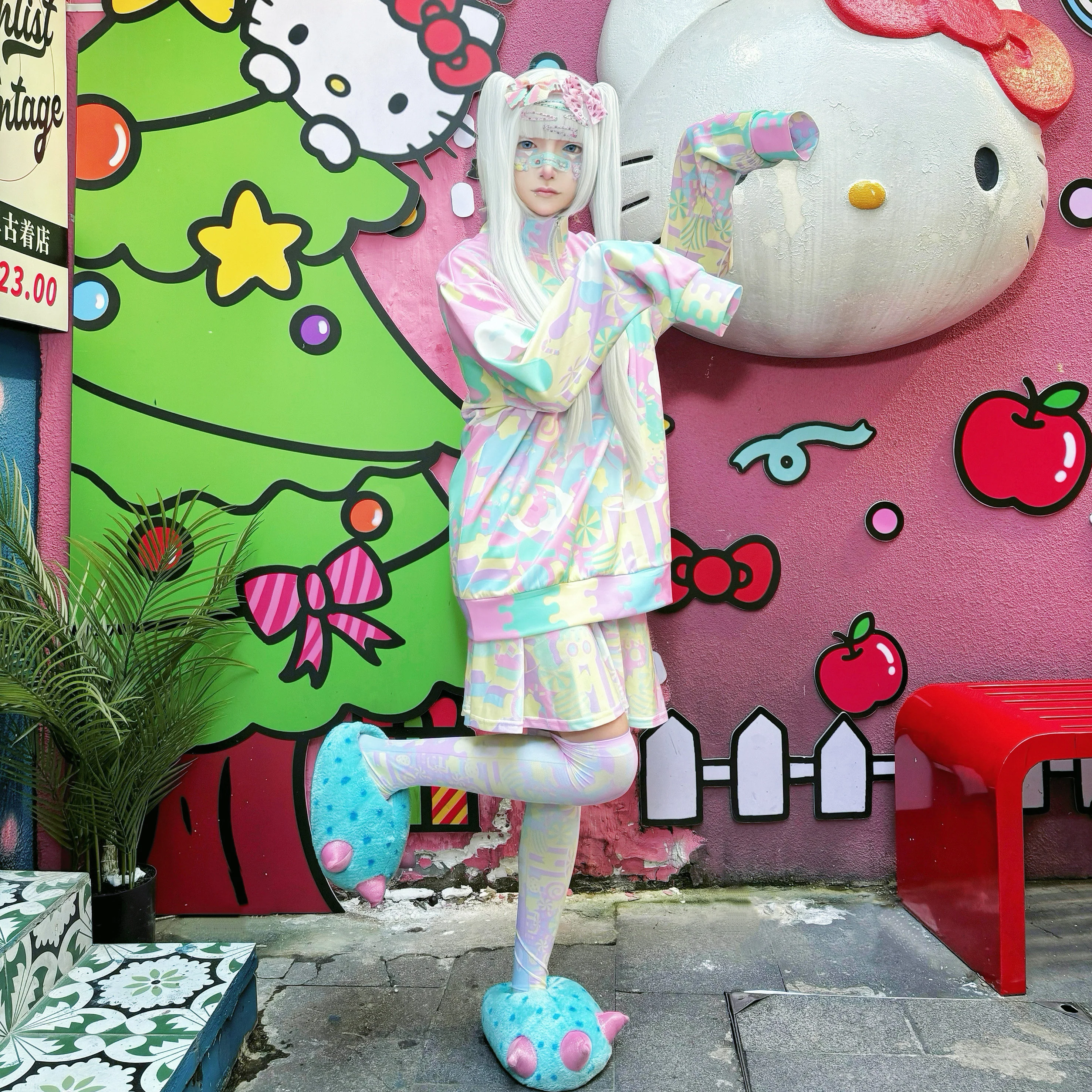 Pastel Macaron Decora Kei Skirt Set | Japanese Subculture Fashion by Land Decora