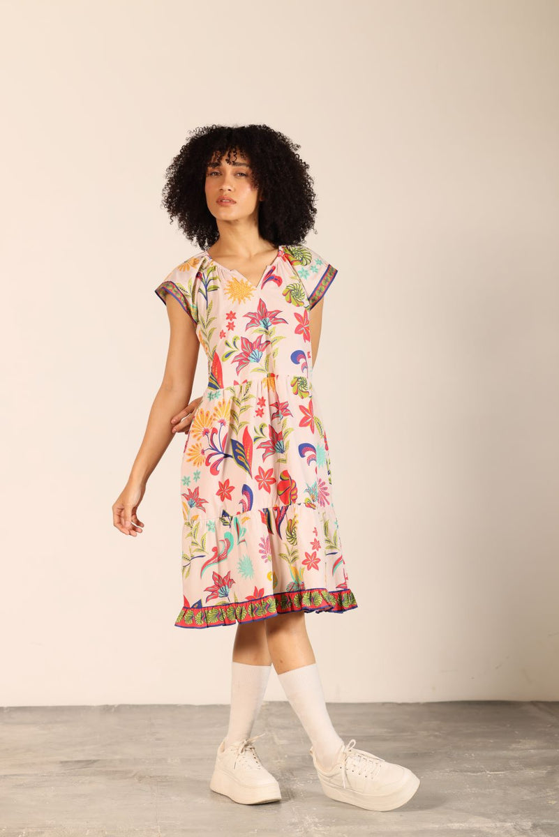 CORAL ISLAND CHLOE DRESS by Maude Vivante