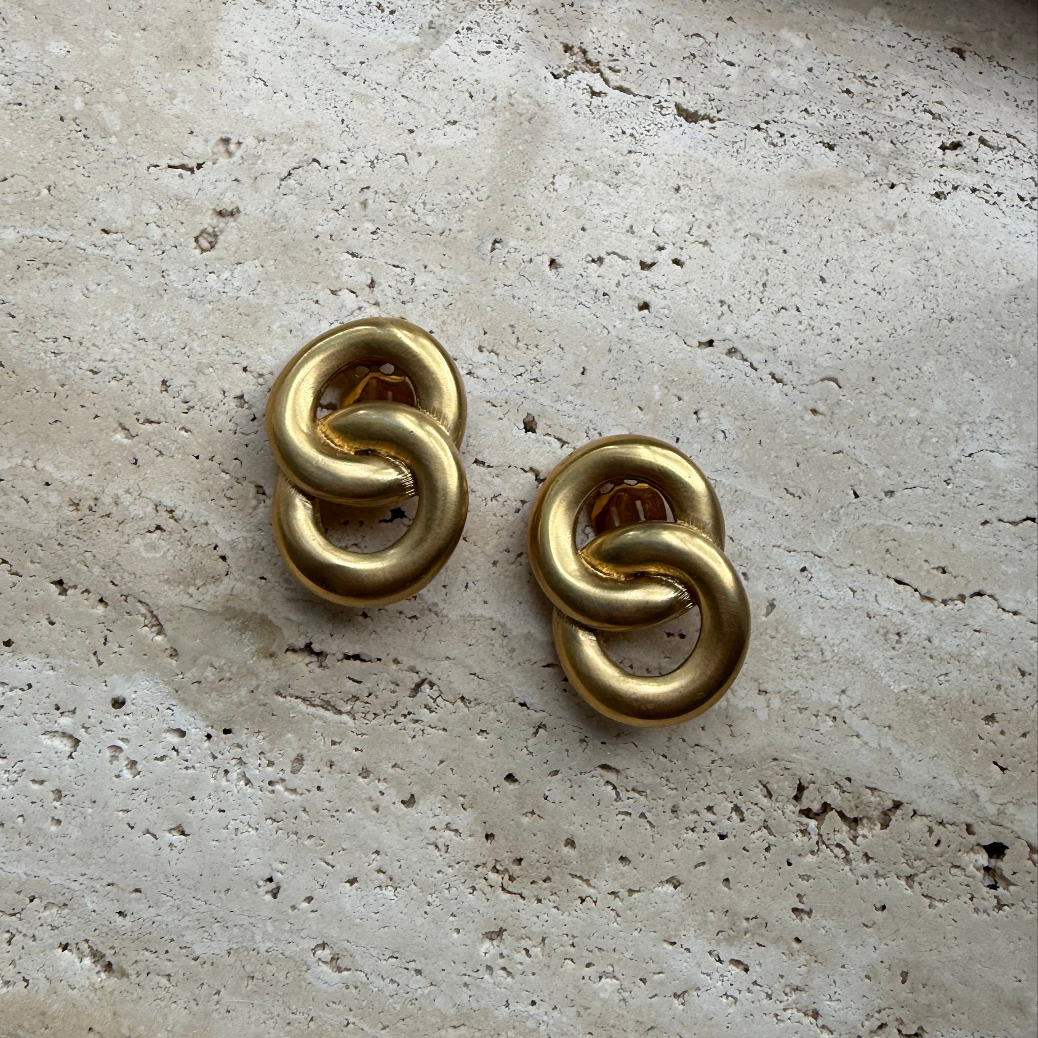 Givenchy Circle Twist Earrings by The Vintage New Yorker