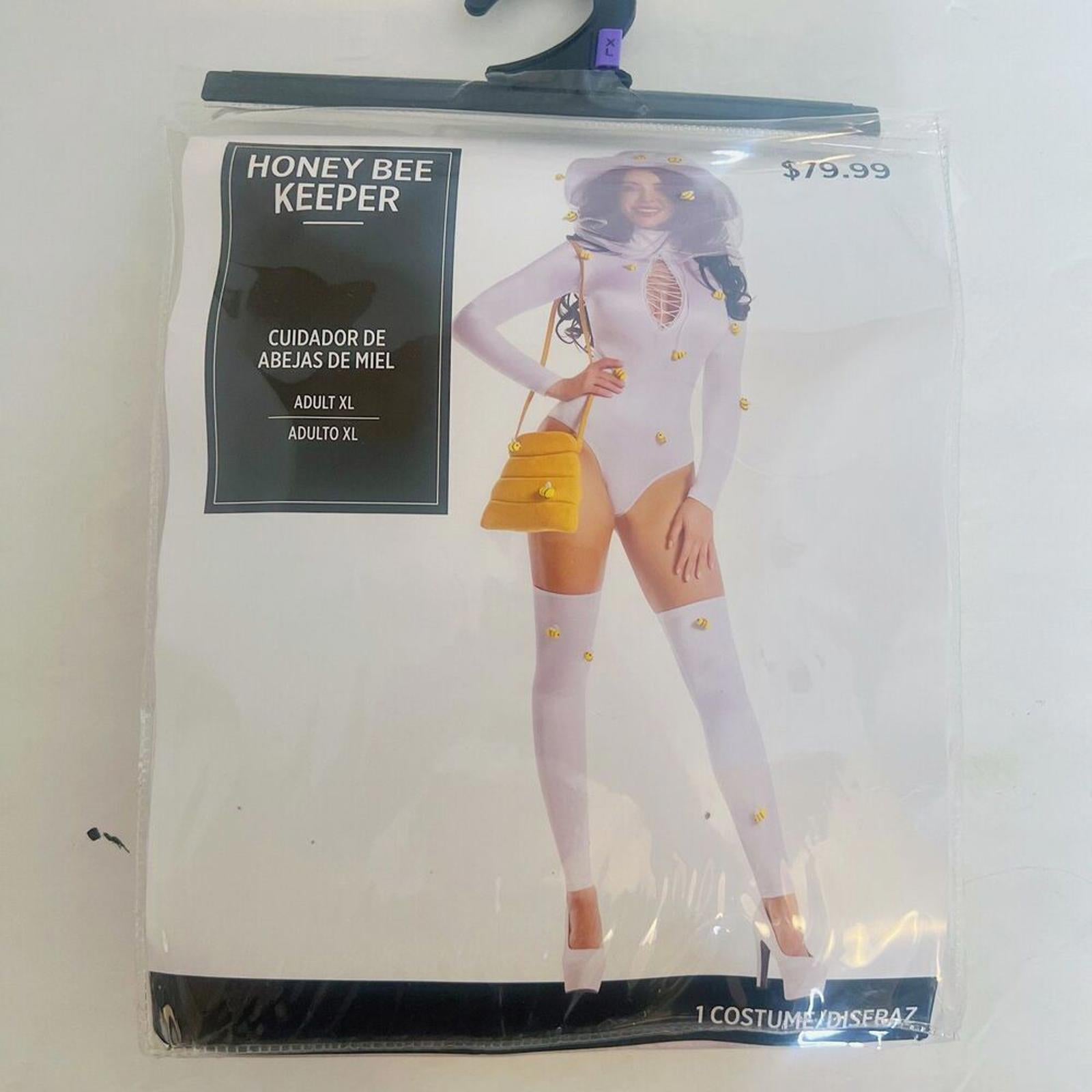 NWT Women's Honey Bee Keeper Halloween Costume Size XL by Hot Girl Secondhand