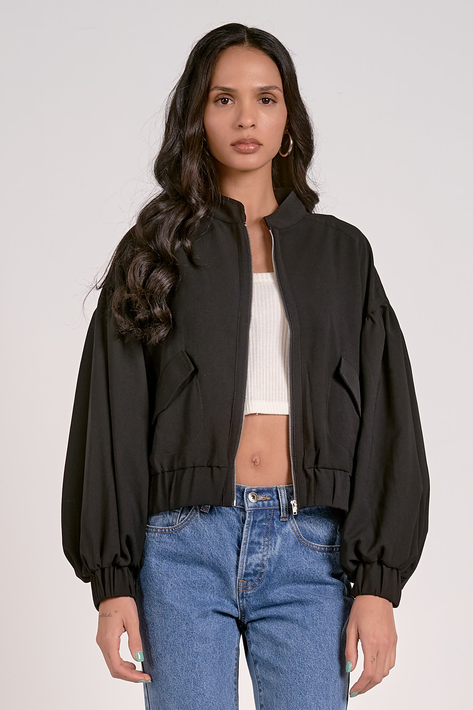 Balloon Jacket - Black by Sierra Deene