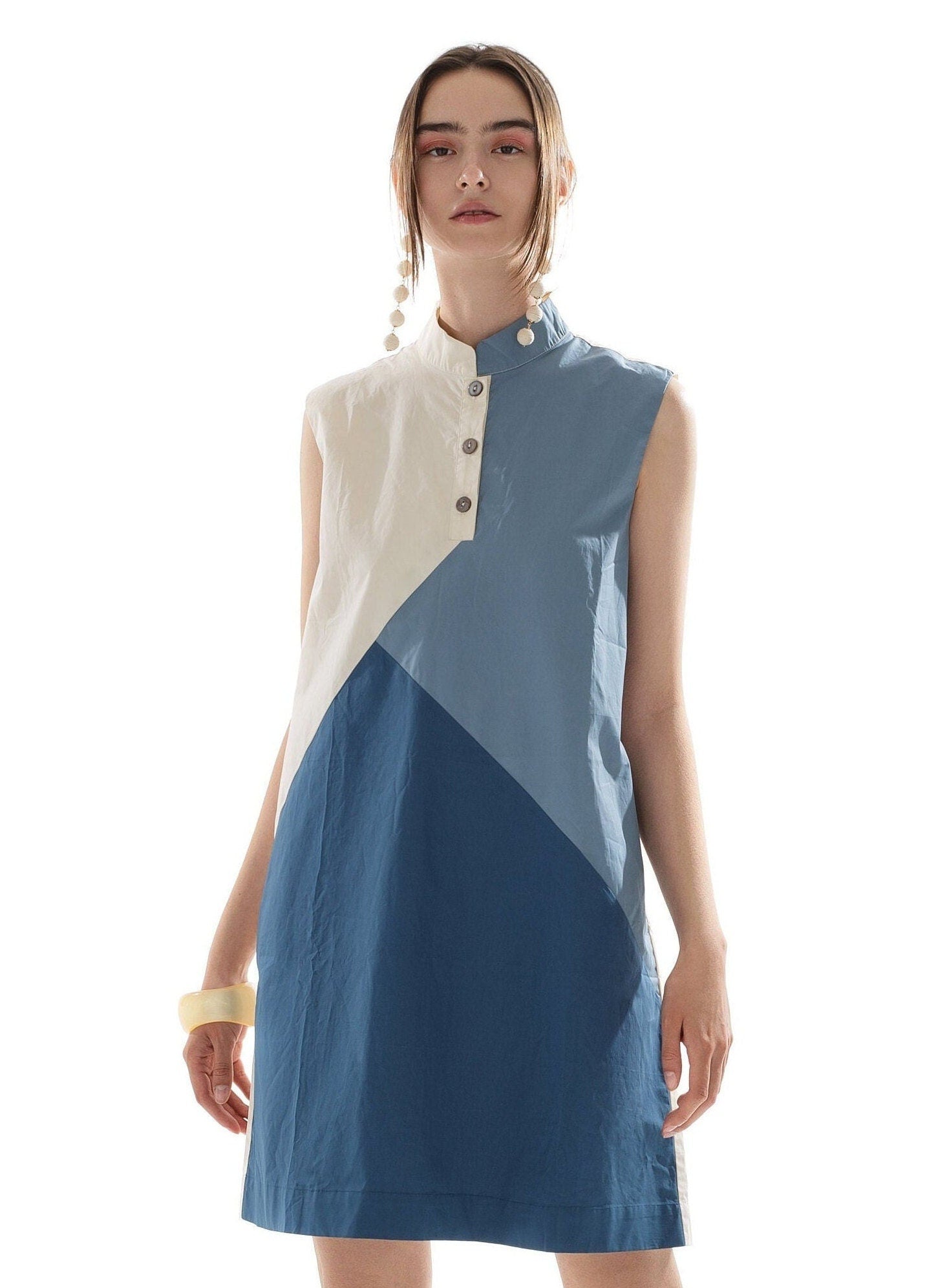 Color Block Shirt Dress by Shore Darling Co.
