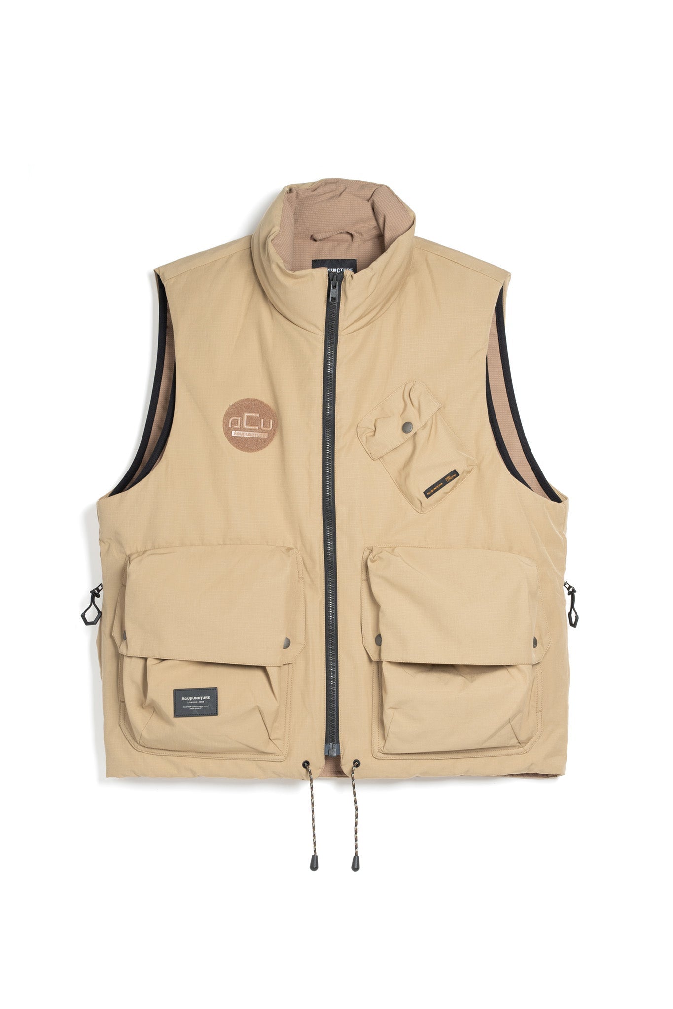 CARGO WINTER VEST KHAKI by Acupuncture1993