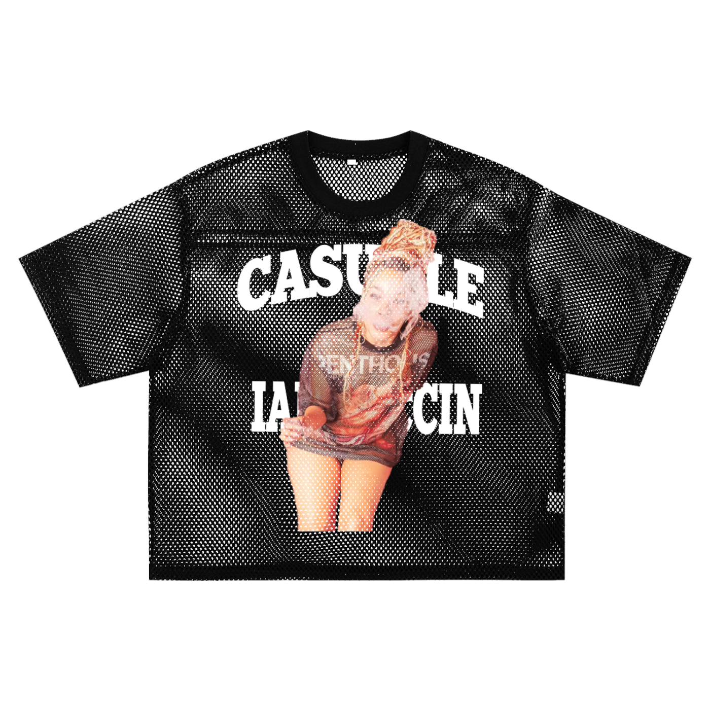 (The Bri Lee) See-through Boxy Net T-Shirt by Casuale Muivi