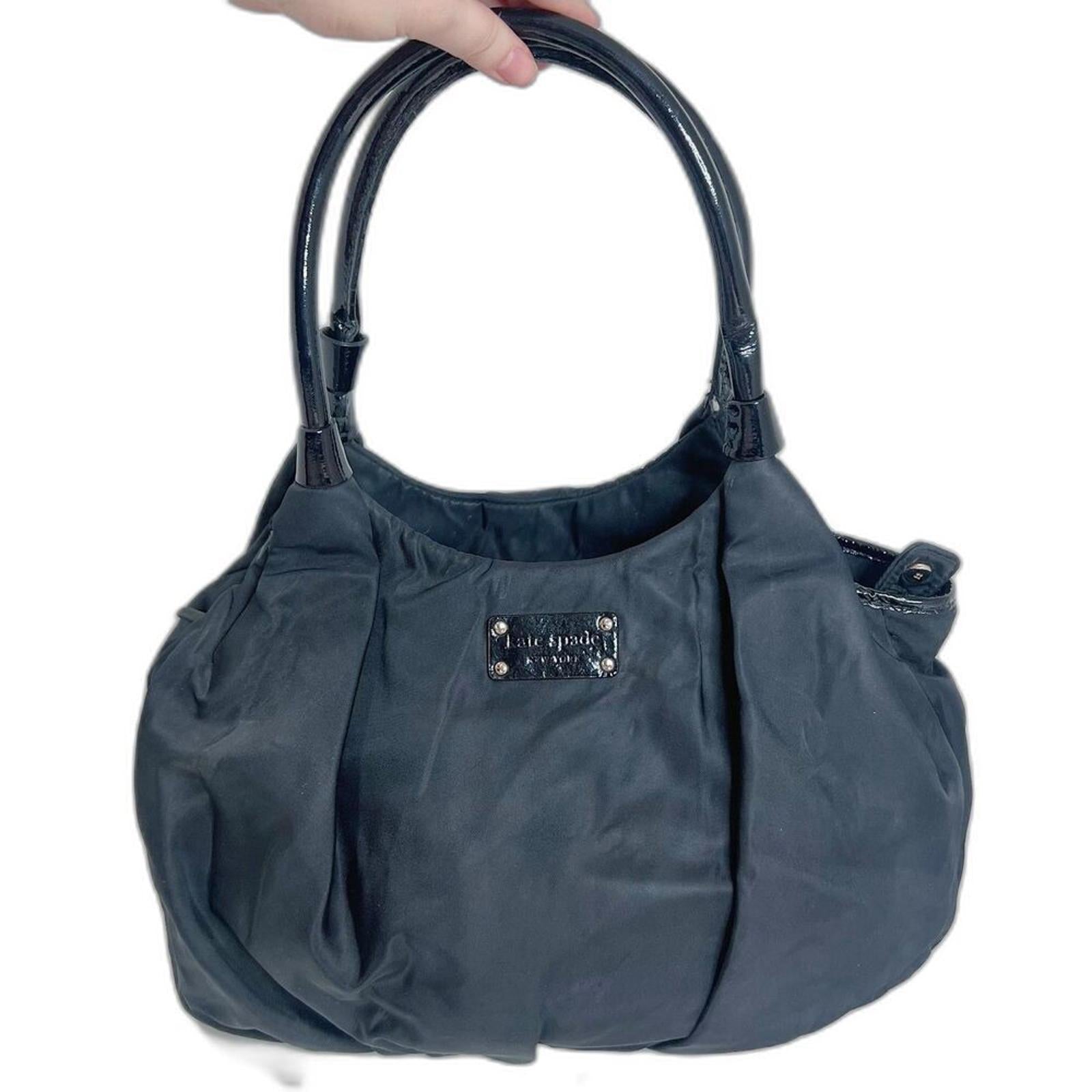 Kate Spade New York Nylon Karen Handle Bag Patent Leather Shoulder Bag by Hot Girl Secondhand