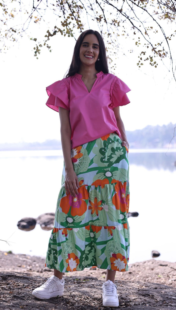FLORAL POPS ADA Skirt by Maude Vivante