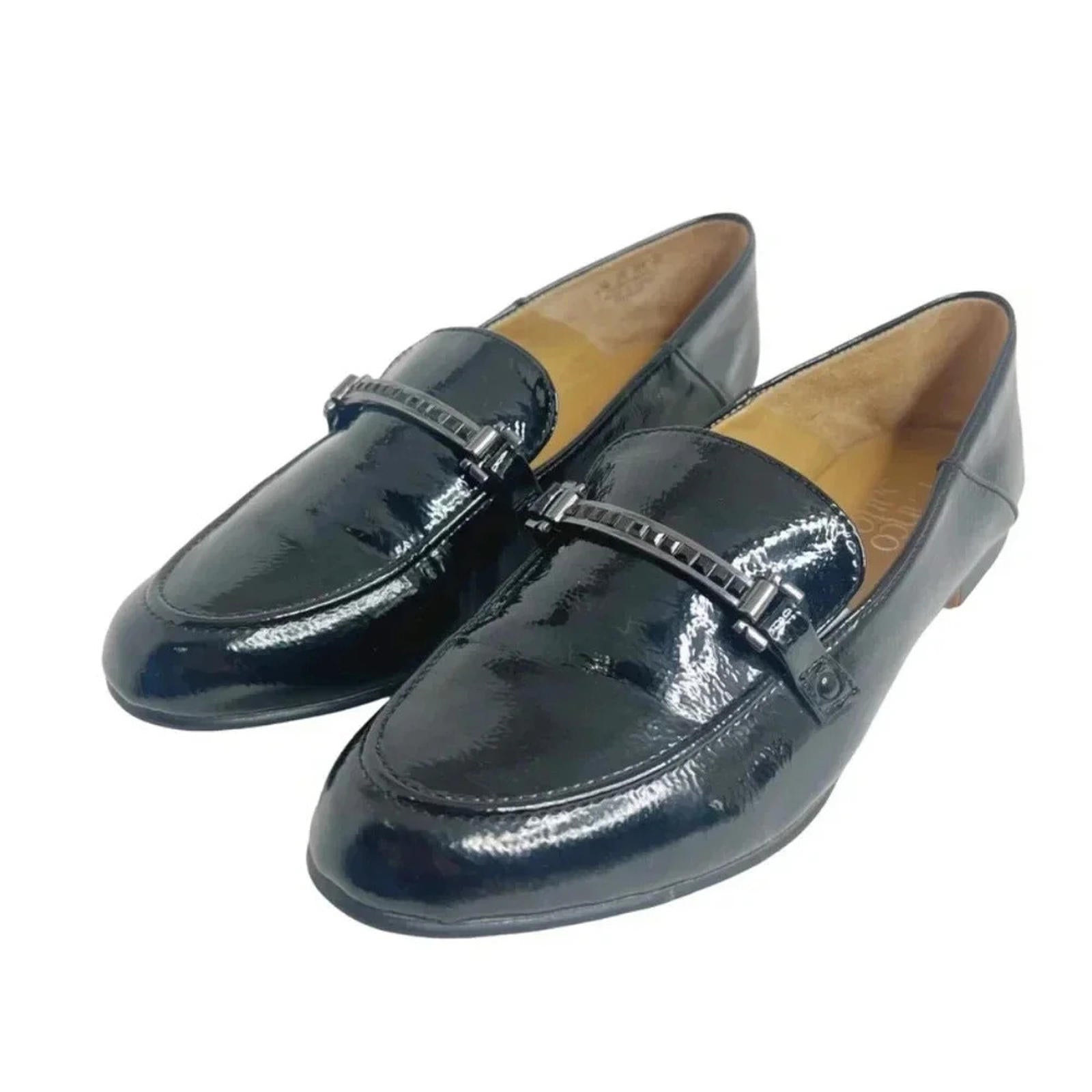 Franco Sarto Palmer Black Patent Leather Loafers Women's Size 8.5 by Hot Girl Secondhand