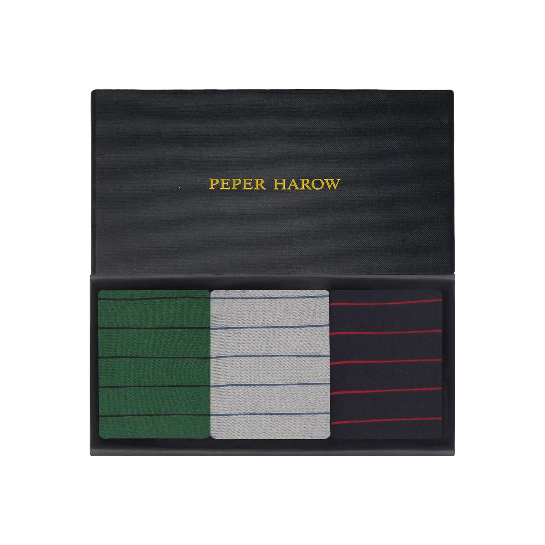 Men's Trainer Socks Gift Box – Pin Stripe by Peper Harow
