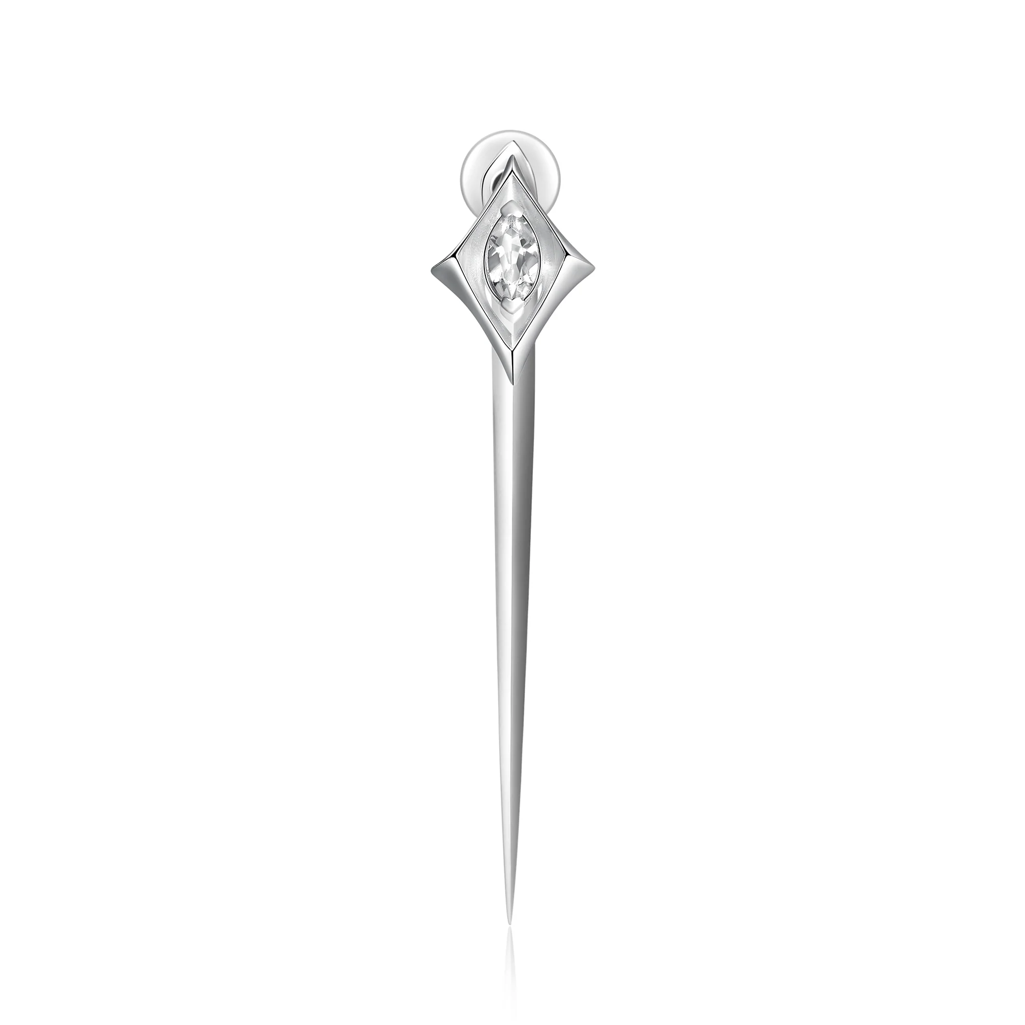 Pierce | Single & Paired Silver Earring by Outsider Artist