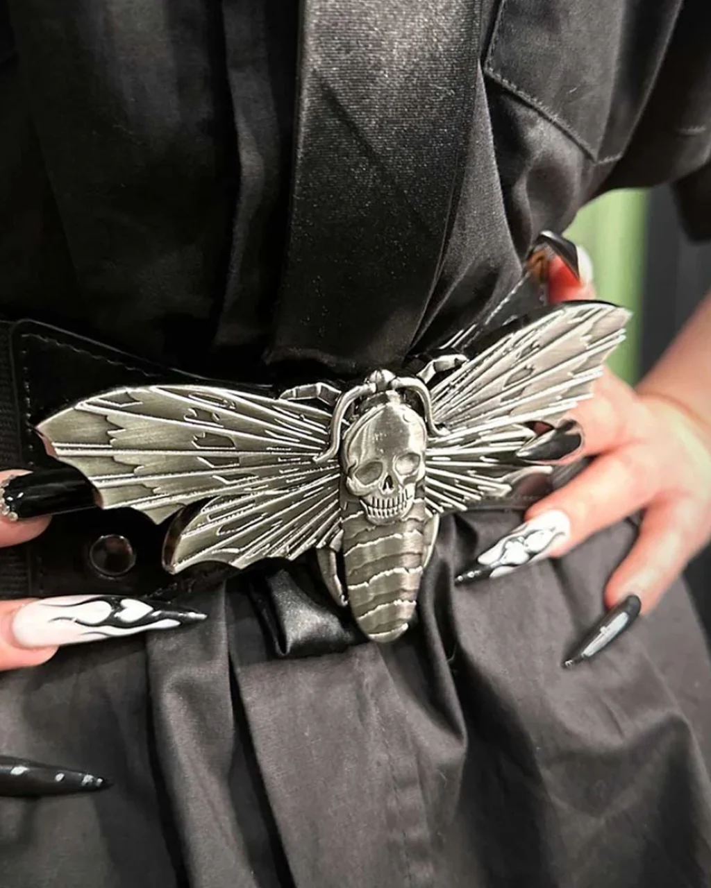 Elastic Waist Belt Moth by KATAKOMB